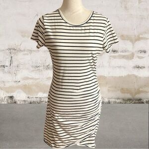BTFBM Women's Black & White Stripe T-Shirt Dress Size Medium